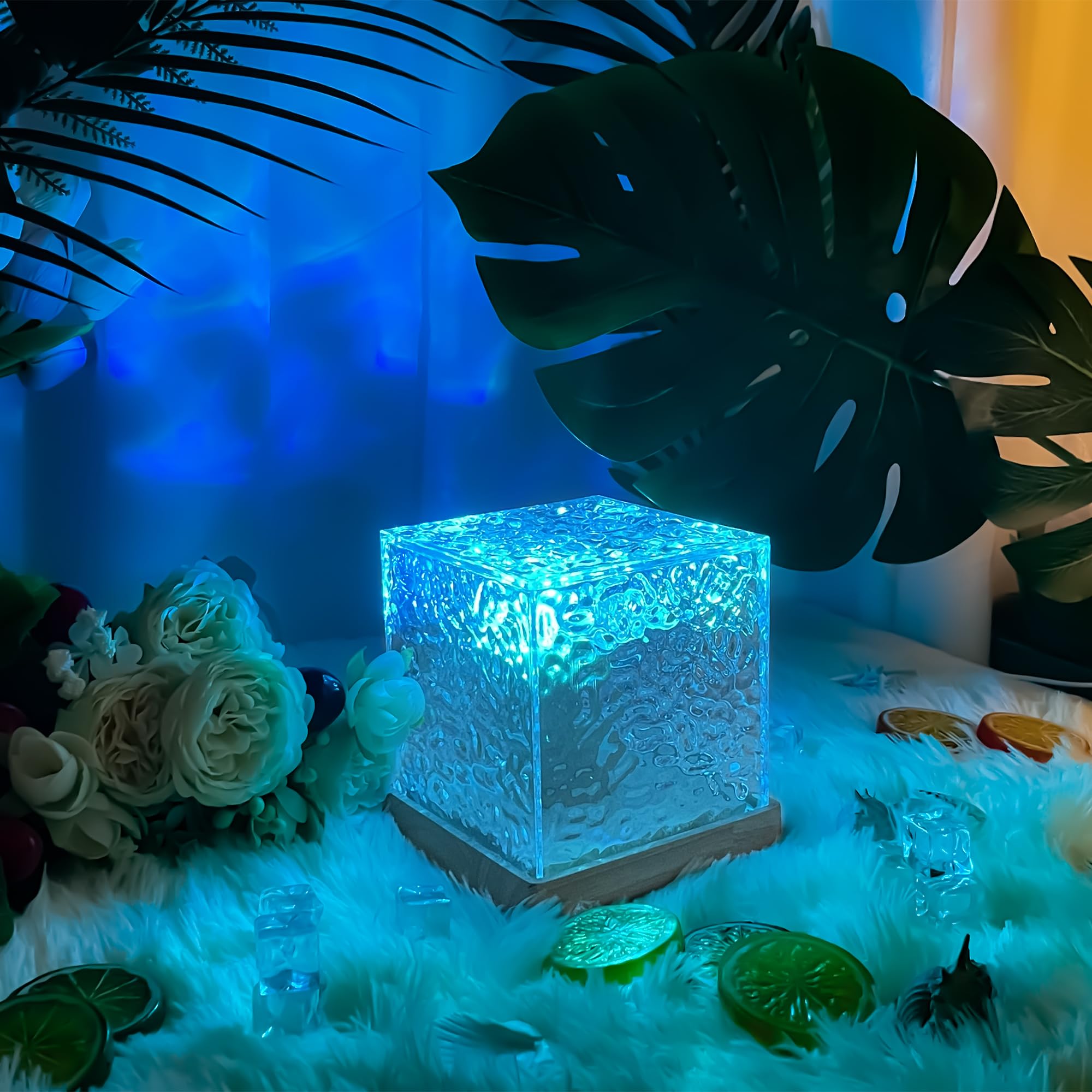 RICHMYC Ocean Wave Projector Bedroom Decor enhances ambiance with sea-inspired glow.