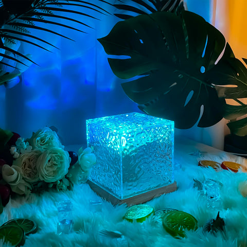 RICHMYC Ocean Wave Projector Bedroom Decor enhances ambiance with sea-inspired glow.