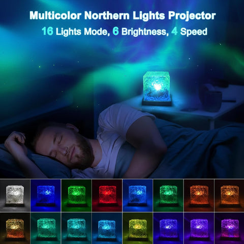 RICHMYC Ocean Wave Projector Remote Control enables easy brightness and color adjustments.