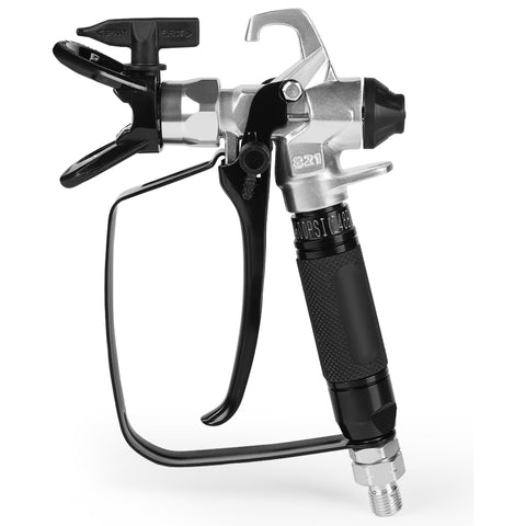 RICHOKIE airless spray gun front view highlighting compact build for easy handling