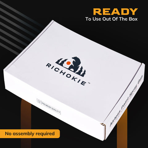 RICHOKIE airless spray gun ready out of box showing fast setup and usability