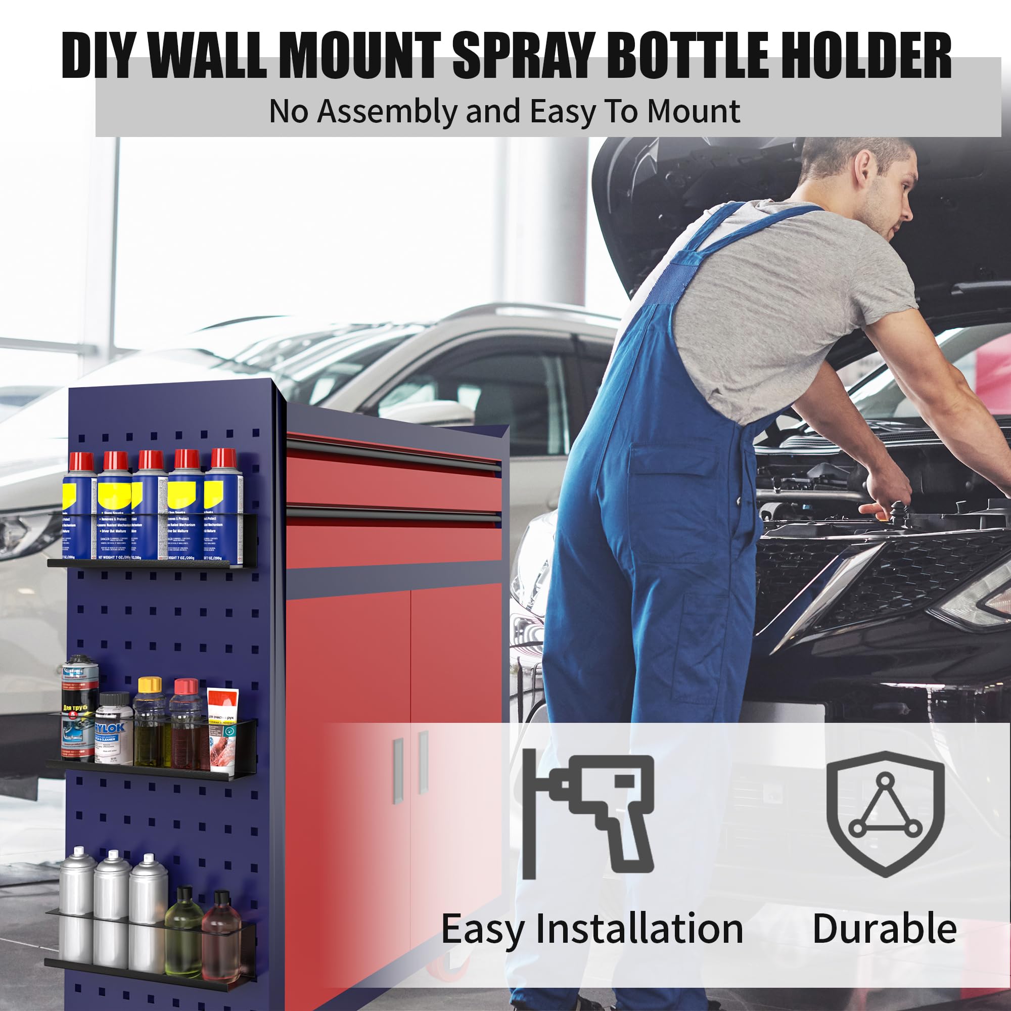 Riciakik easy-wall-install with hardware included for quick mounting in any space.