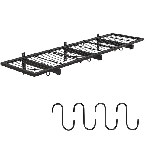 Riciakik garage wall shelf 46x12-5 front view offers sturdy tool storage