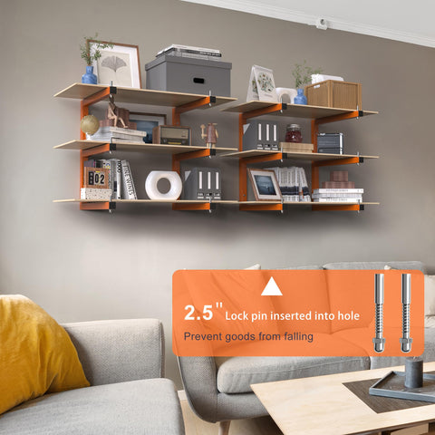 Riciakik lumber rack includes drywall anchors for easy mounting.