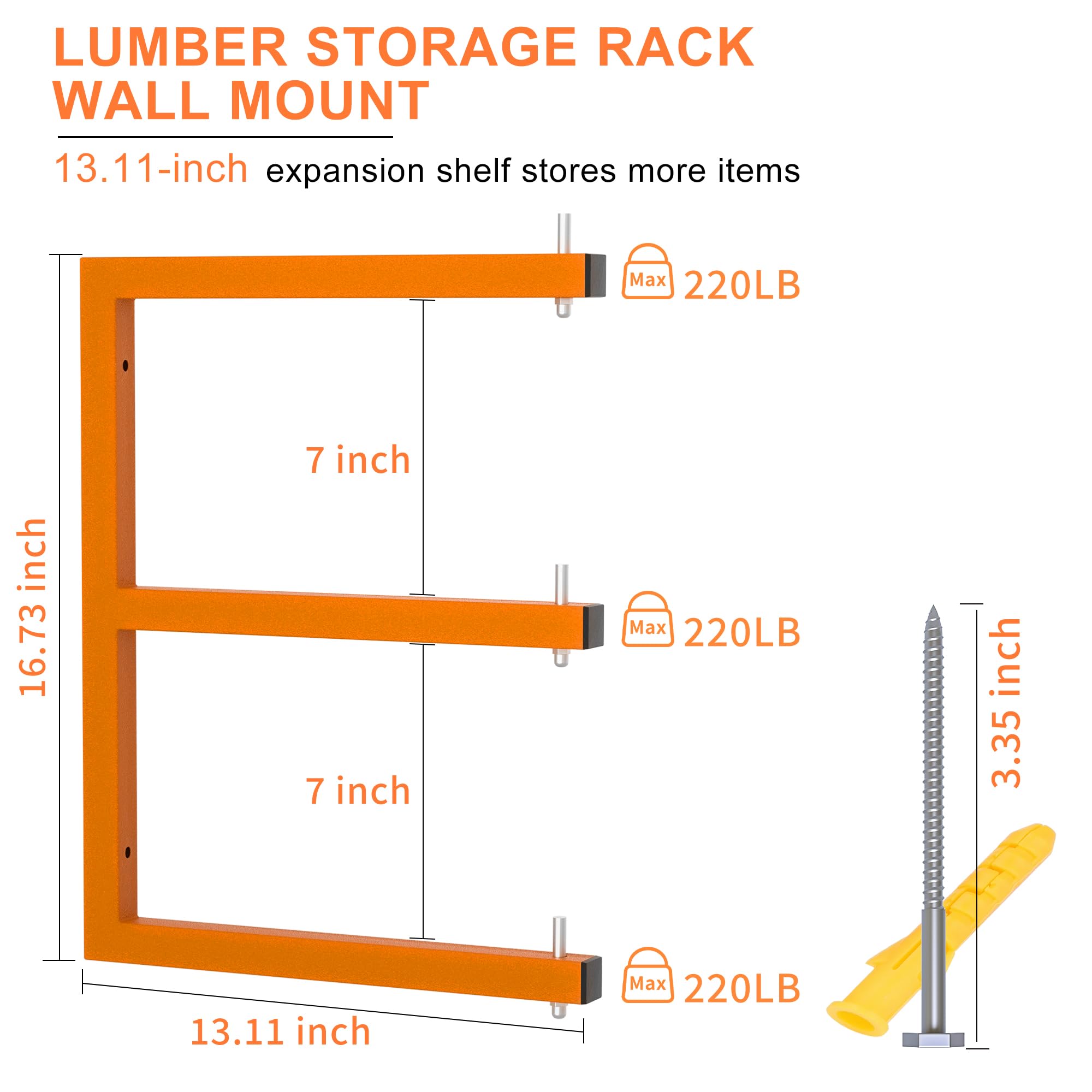 Riciakik heavy-duty steel lumber rack demonstrates durability for tough garage use.