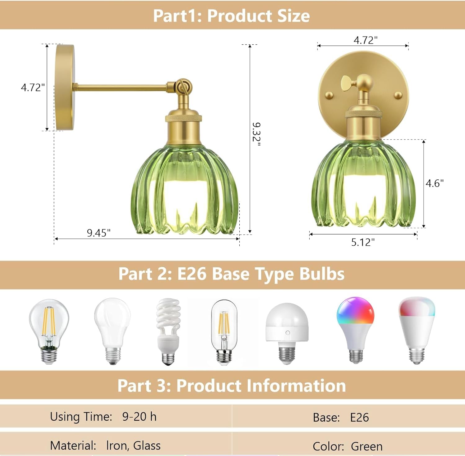 RIDALUX timer options for 30, 60, or 120 minutes optimize usage.