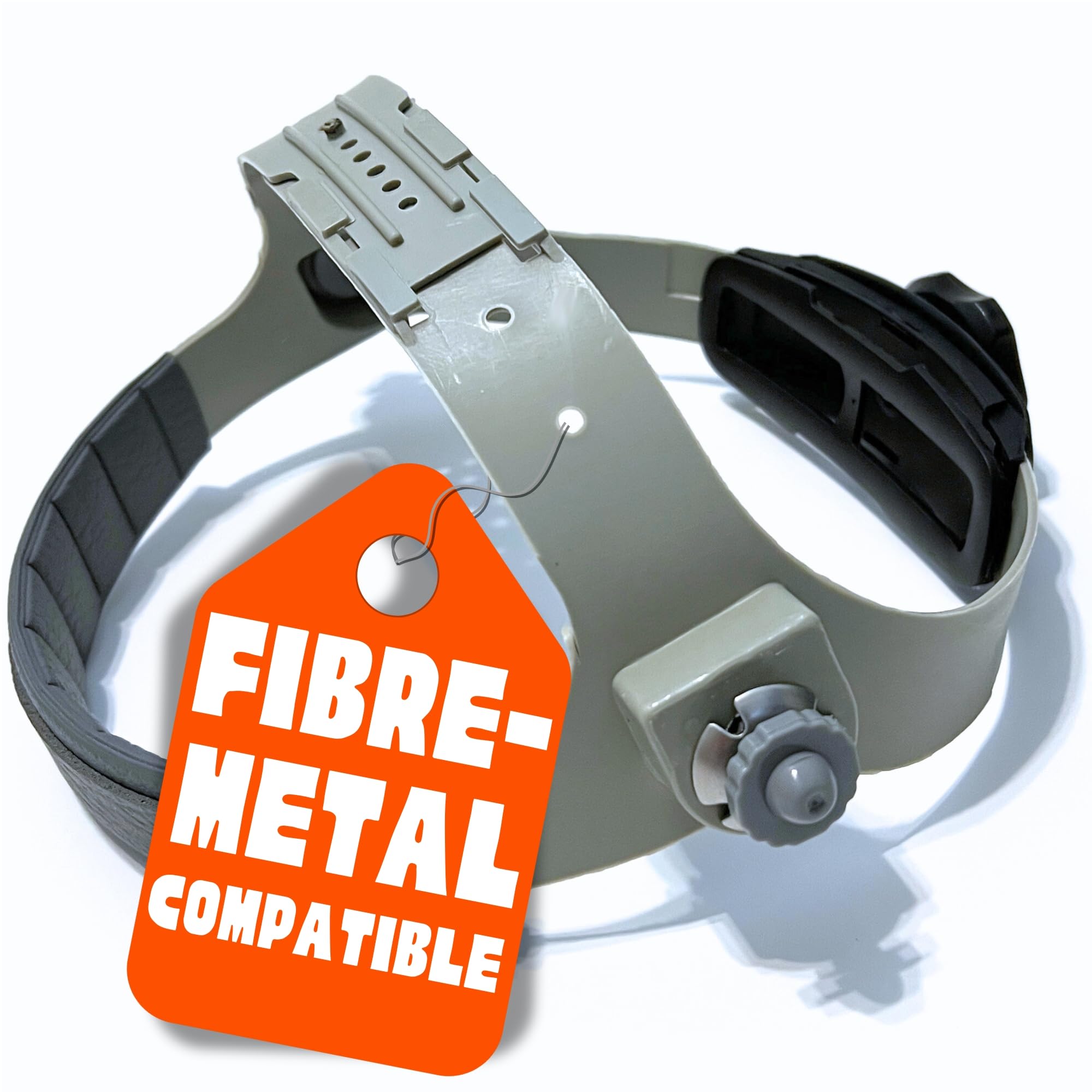 Ridge Products welding helmet headgear replacement, compatible with Fibre Metal and Honeywell hoods, boosts comfort.