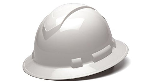 Ridgeline full brim hat white, side view highlighting lightweight design for long shifts.