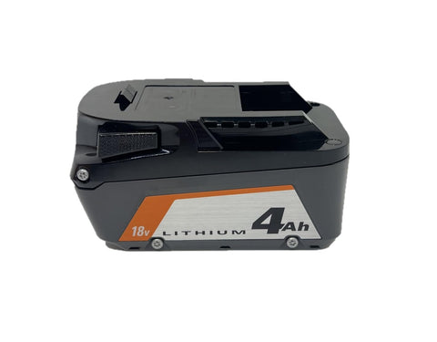 RIDGID 18V 4.0Ah battery with RIDGID tools illustrates seamless compatibility.