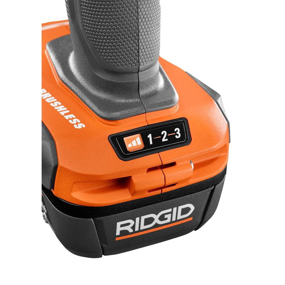 RIDGID 18V brushless impact driver compact design enables work in tight corners.