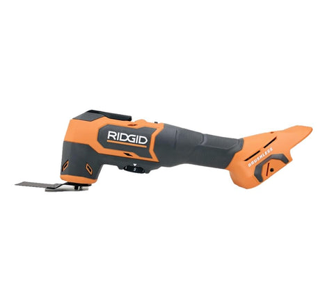 RIDGID 18V brushless oscillating tool contents-included for quick setup