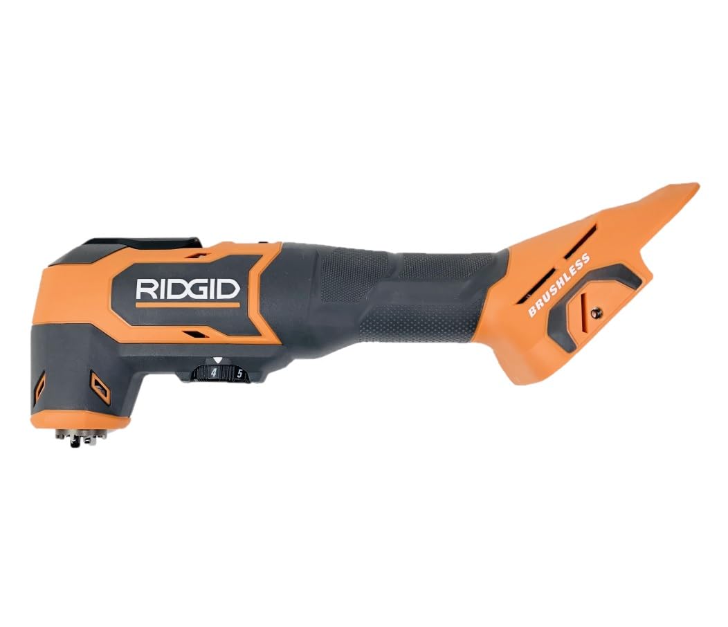 RIDGID 18V brushless oscillating tool ergonomic-grip for comfortable long use