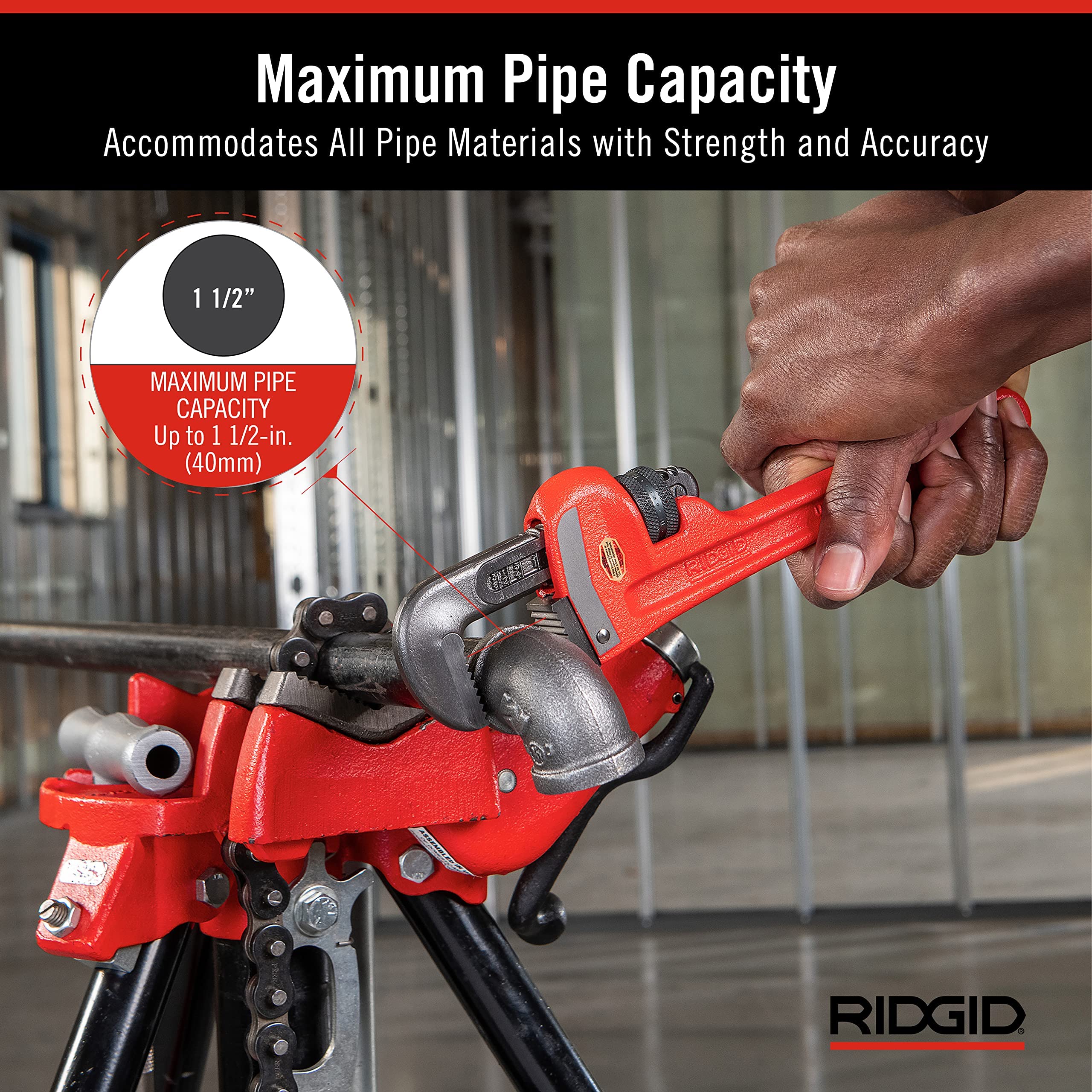 RIDGID 31010 adjustable nut operates smoothly with nonstick action.