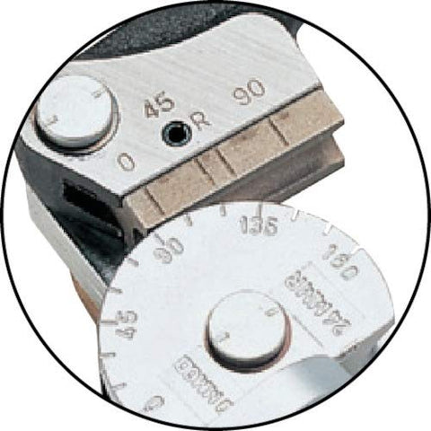 RIDGID 36117 bender showing 90-degree start angle for precise bends