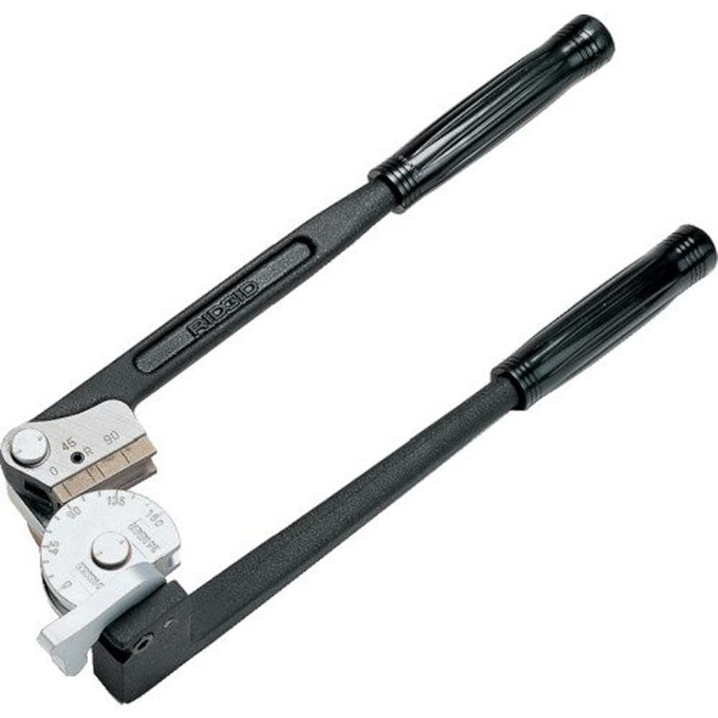 RIDGID 36117 instrument bender creating smooth 180-degree bends in copper tubing