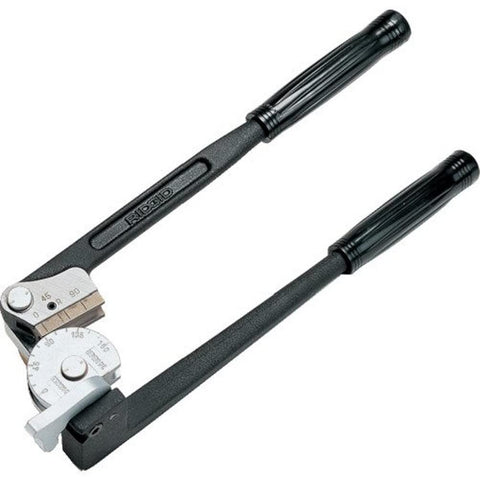 RIDGID 36117 instrument bender creating smooth 180-degree bends in copper tubing