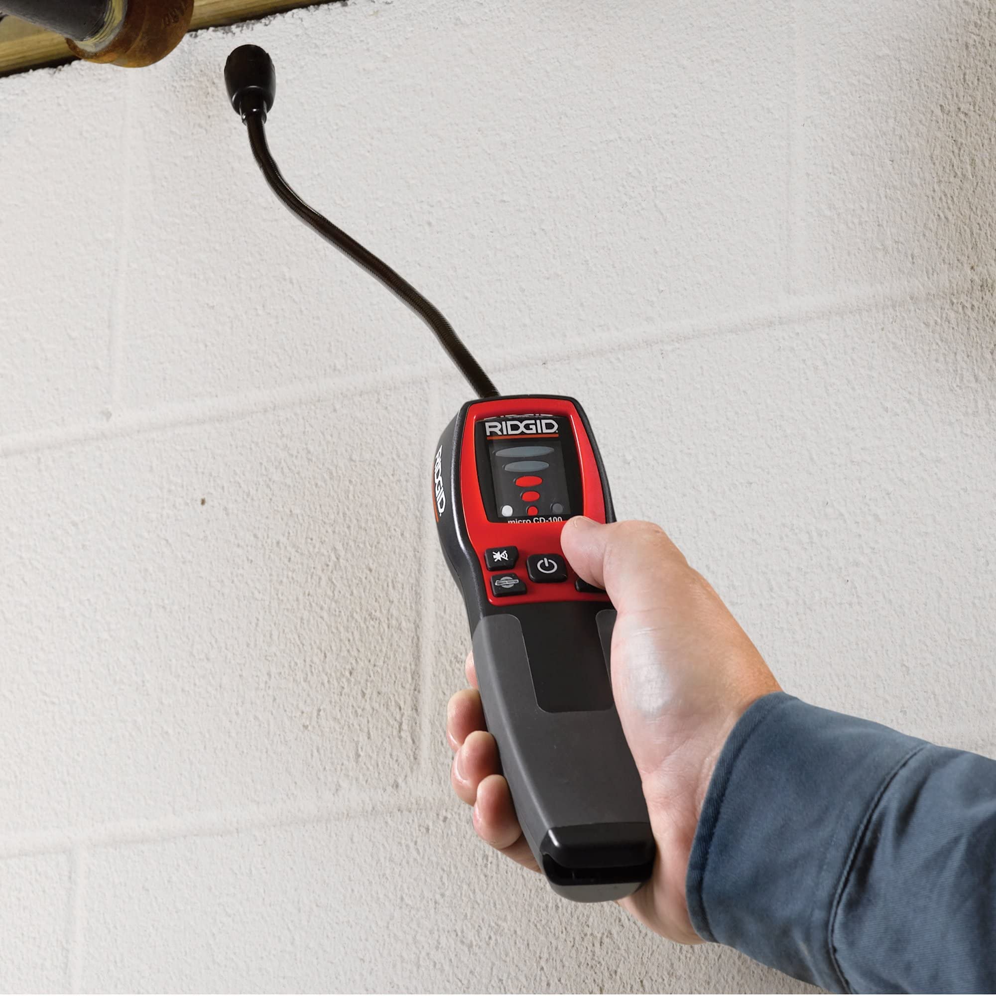 RIDGID CD-100 adjustable sensitivity helps spot low-level leaks.