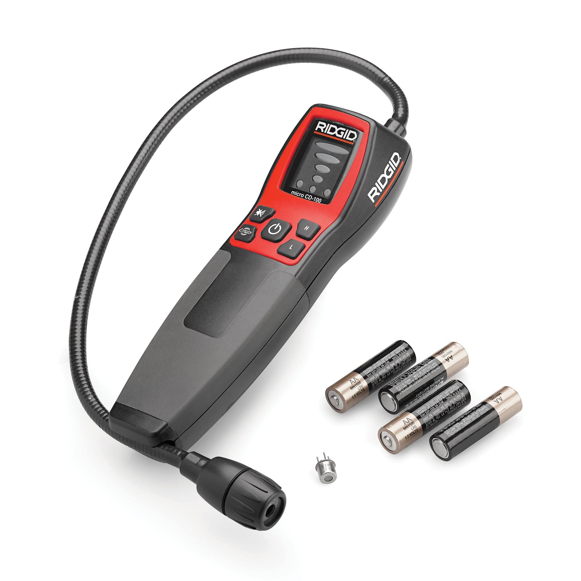 RIDGID CD-100 vibration alert signals findings in loud environments.