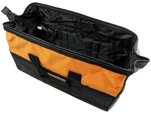 RIDGID bag extended zipper area allows full packing while keeping a secure seal.