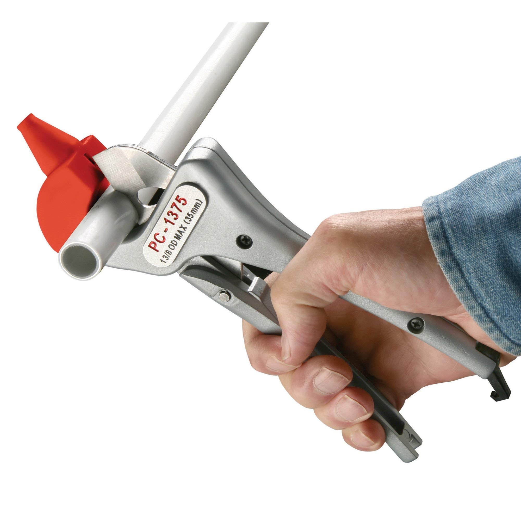 Ergonomic spring-loaded handles provide comfortable, fast single-stroke cutting action.