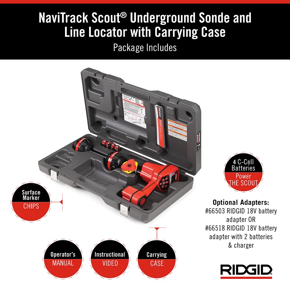 RIDGID NaviTrack Scout carrying case for protection and transport