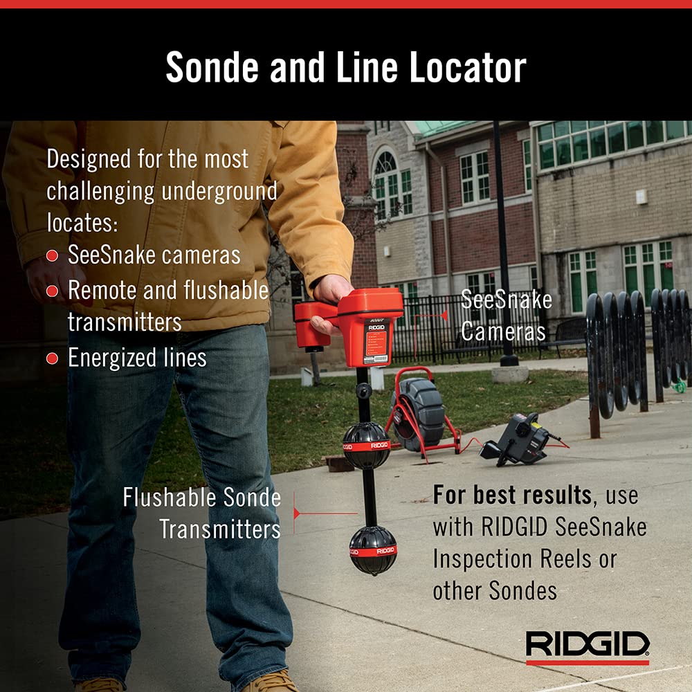 RIDGID NaviTrack Scout depth readout automatically displays over the target