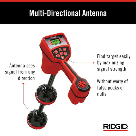 RIDGID NaviTrack Scout micro-mapping display with target markers