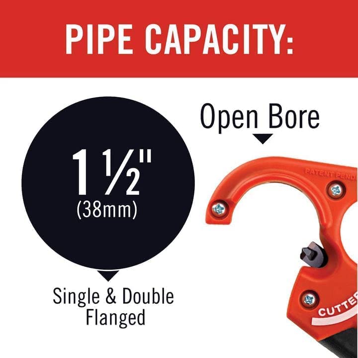 RIDGID PTEC 3000 suitable for thin-wall PVC and PE materials.