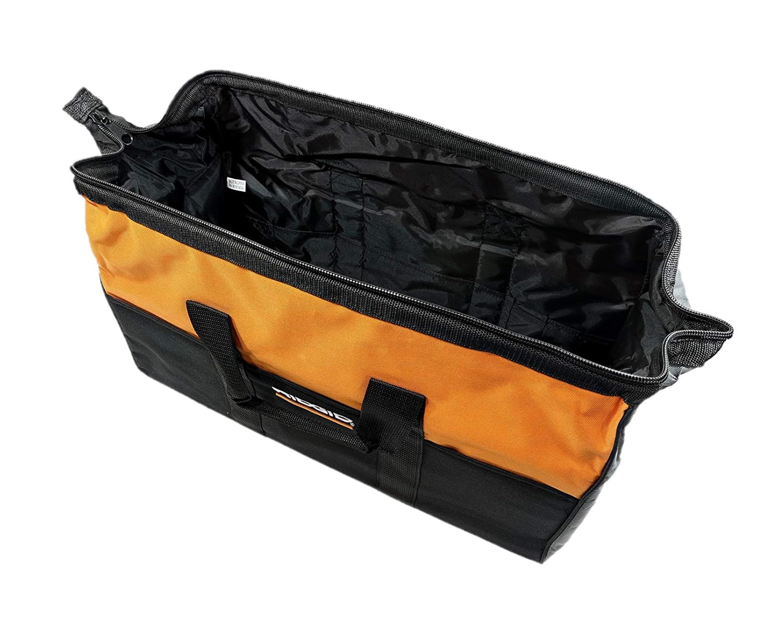 RIDGID bag bottom view shows notched feet for stability.