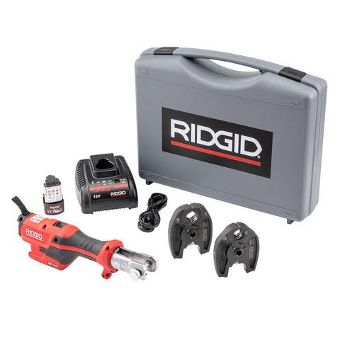 RIDGID RP 115 mini press tool overhead swivel enables precise reach