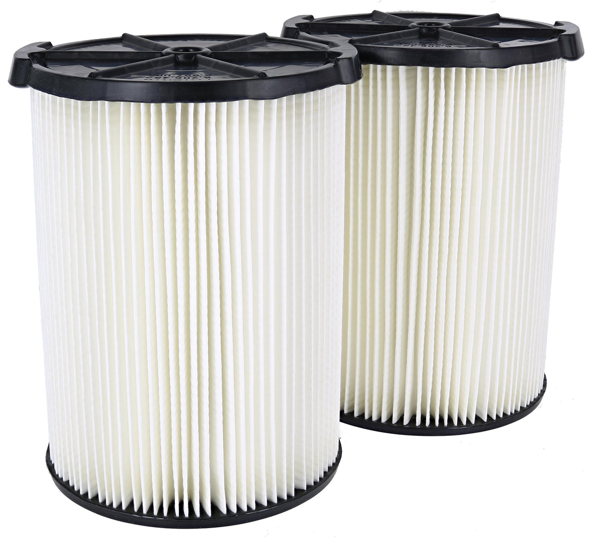 Ridgid VF4200 replacement 2-pack filter for 5-20 gal vacuums improves dust collection.