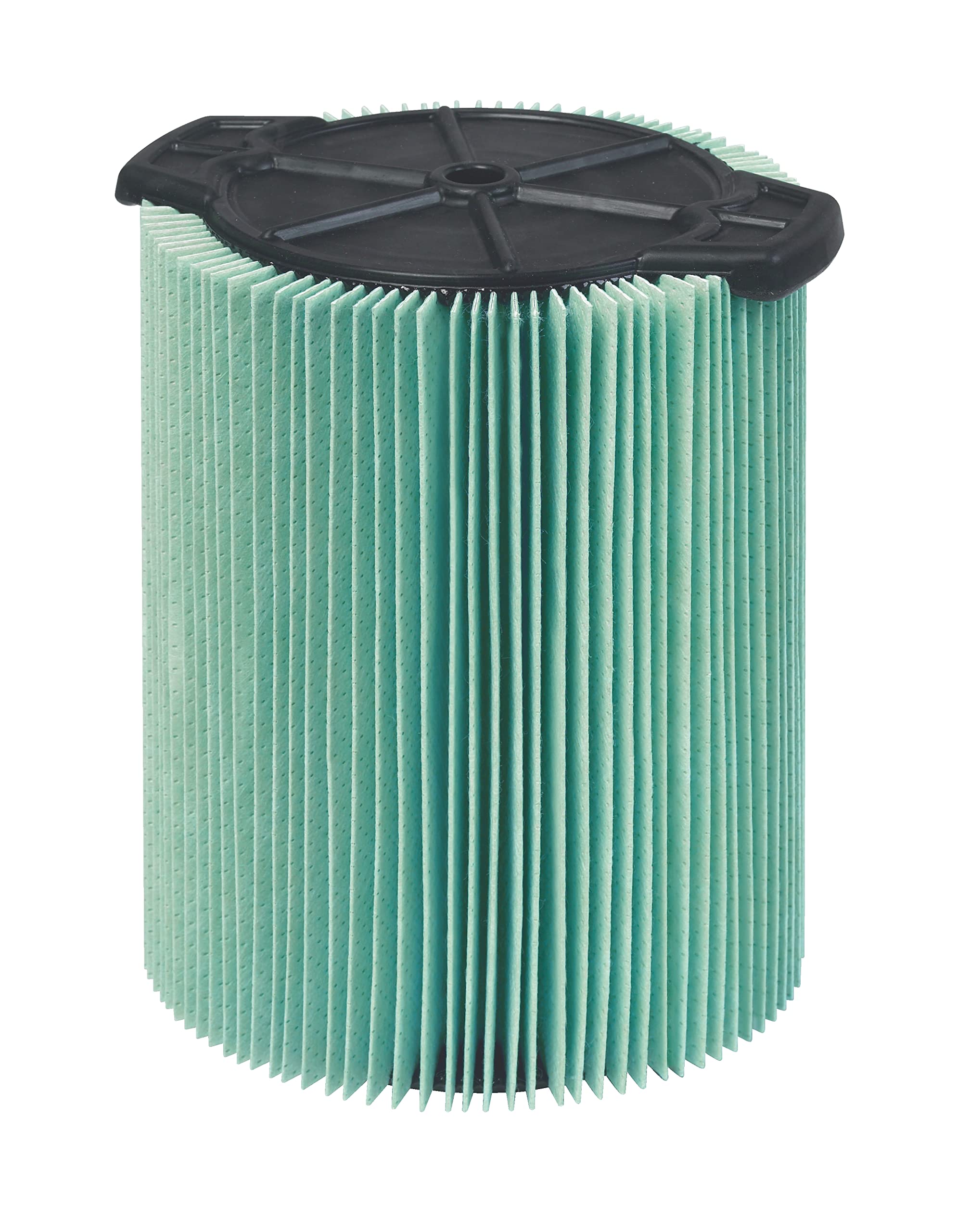 RIDGID VF6000 pleated HEPA filter improves airflow and reduces clogs