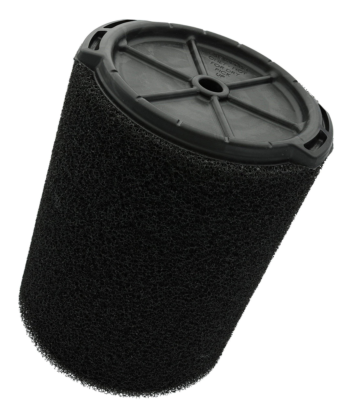 RIDGID VF7000 foam filter close-up showing high-volume wet pickup capability
