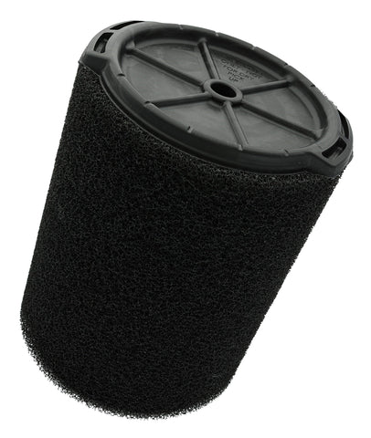 RIDGID VF7000 foam filter close-up showing high-volume wet pickup capability