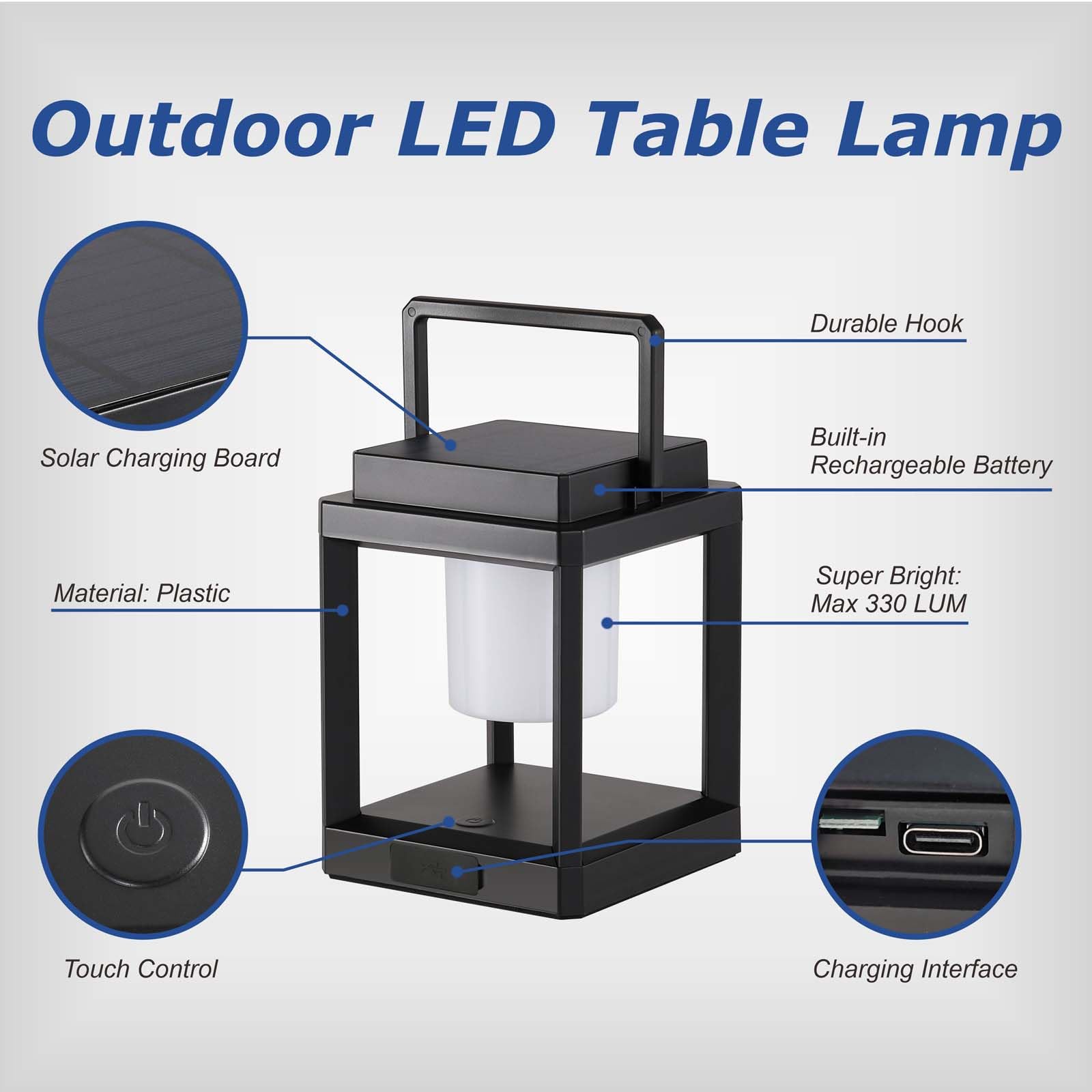 RIDALUX lamp emits warm, eye-friendly light for intimate indoor or outdoor moments.