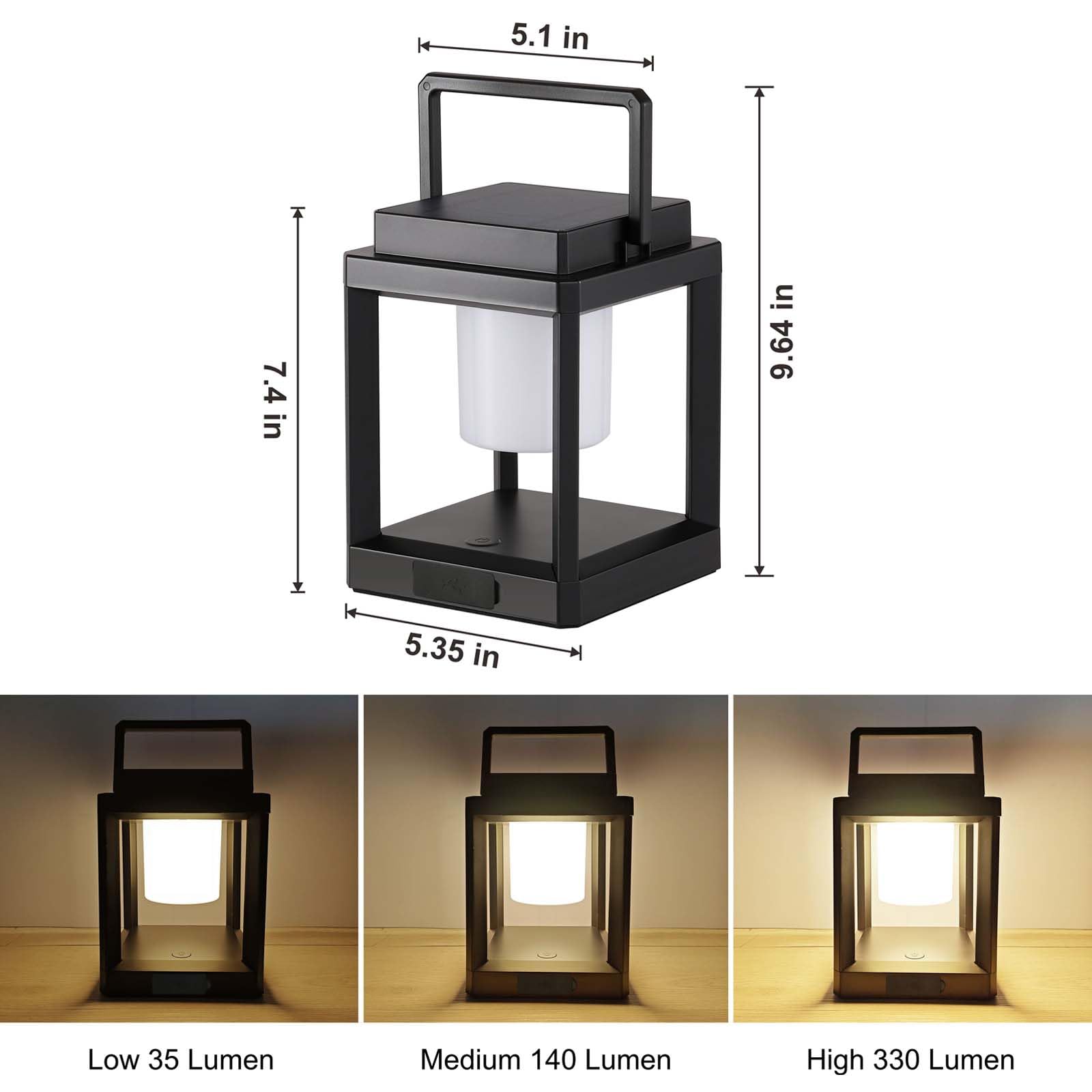RIDALUX solar lantern IP44 waterproof, perfect for rainy or snowy patio evenings.