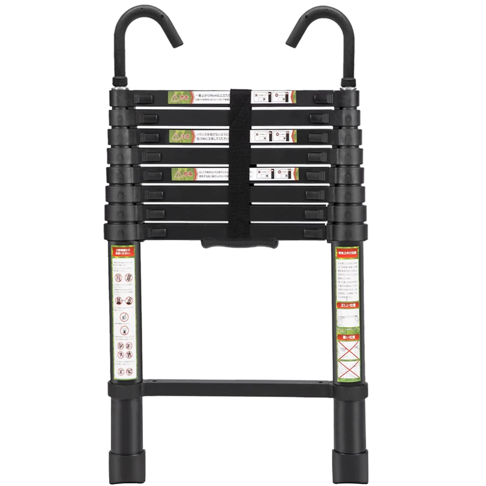 RIKADE 8.5ft telescopic ladder main view, sturdy aluminum for versatile household use.
