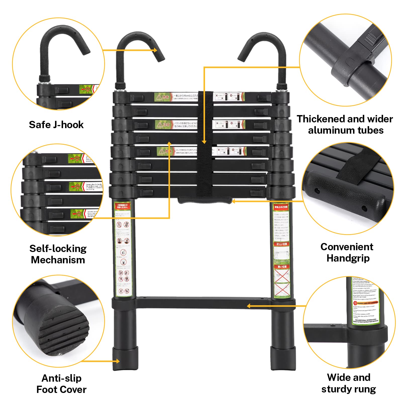 RIKADE independent section adjustment prevents pinching during extension.