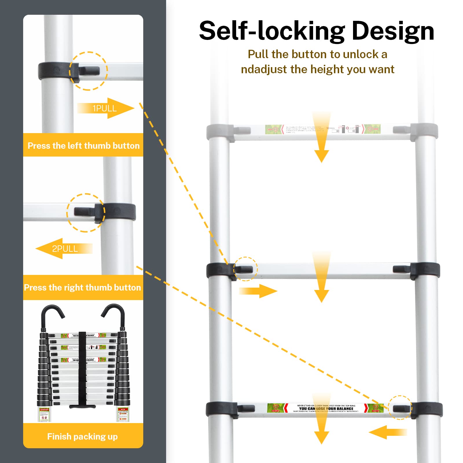 RIKADE bottom handrail aids safe carrying and transport.