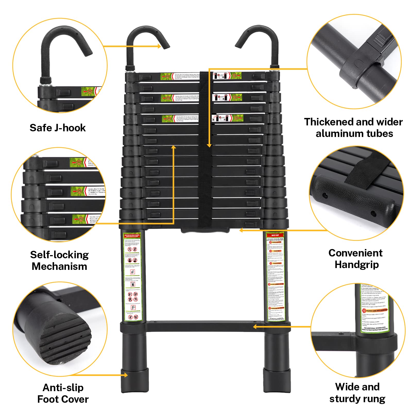 RIKADE lightweight aluminum body for easy transport