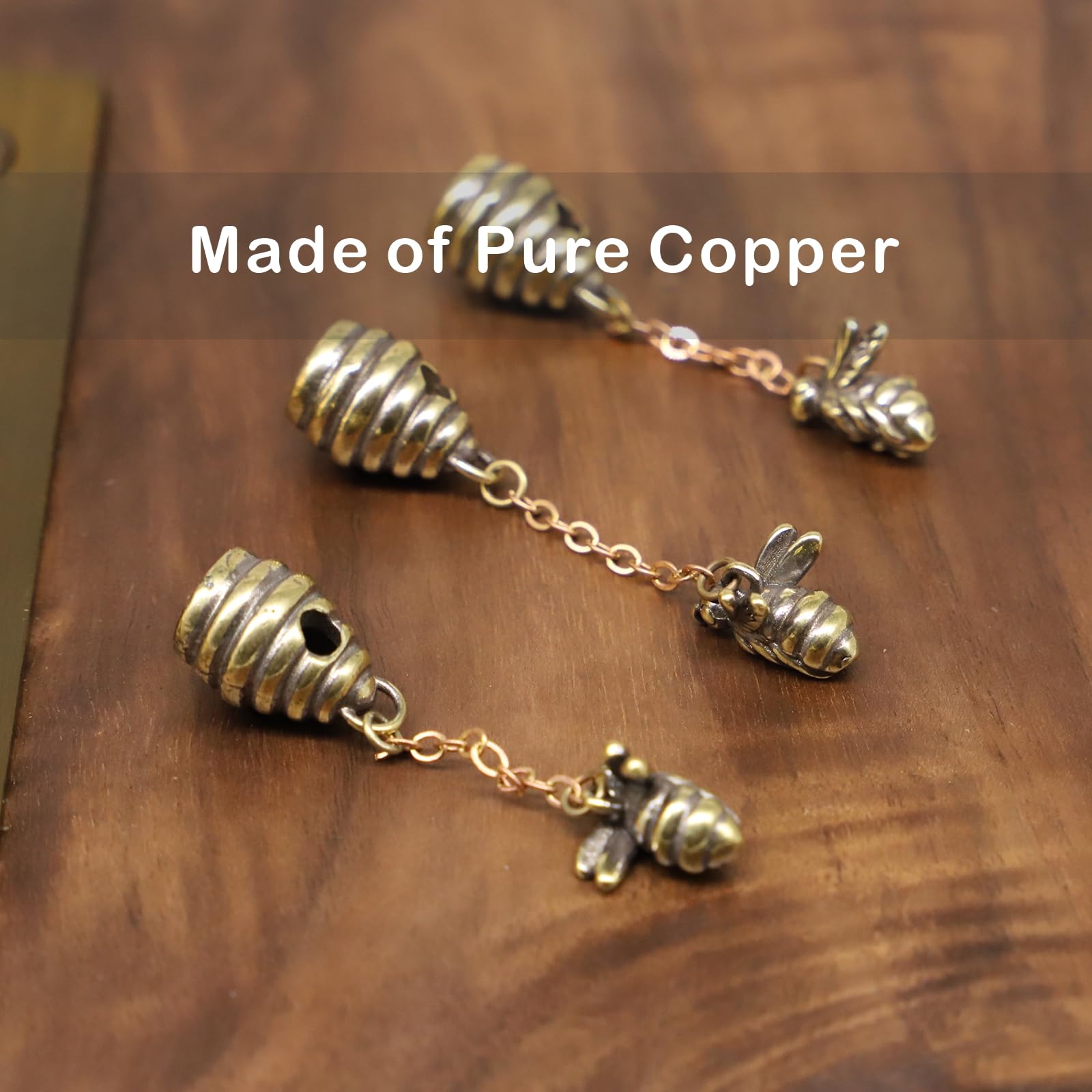 RillyRellow miniature hinge heads brighten doors with whimsical bee hive charm