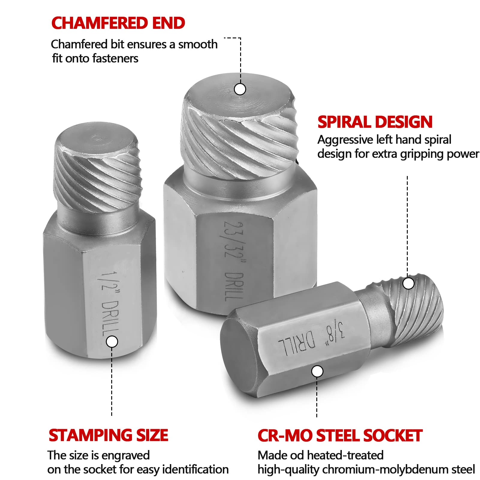 RIMKOLO left-handed spiral grip for extra bite