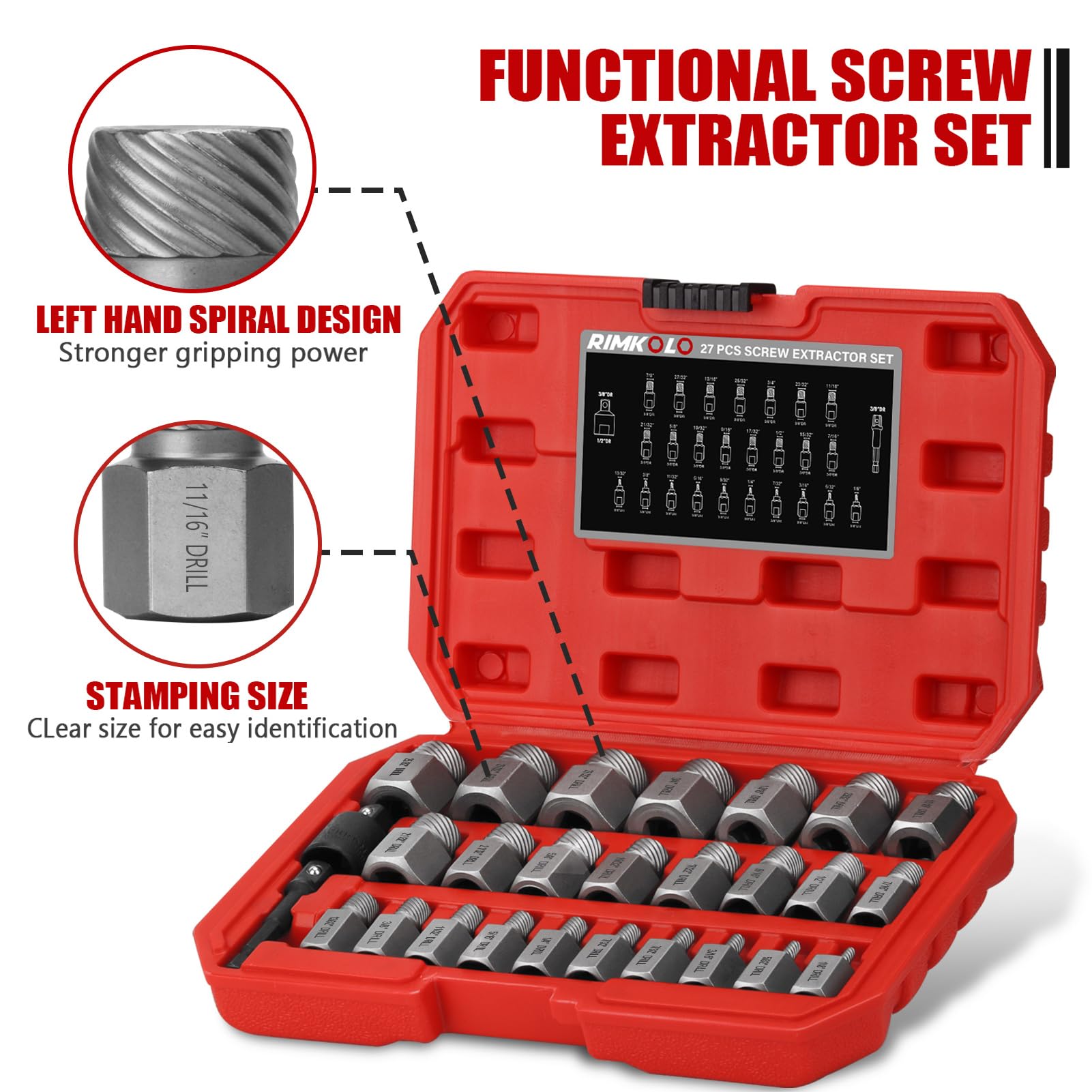 RIMKOLO removes broken studs and bolts with ease
