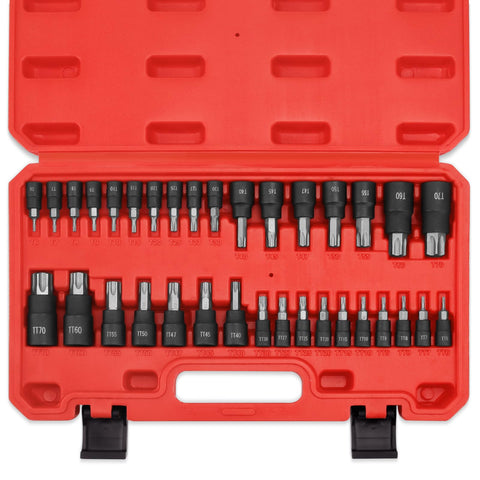 RIMKOLO torx socket set in case with 1/4-inch drive