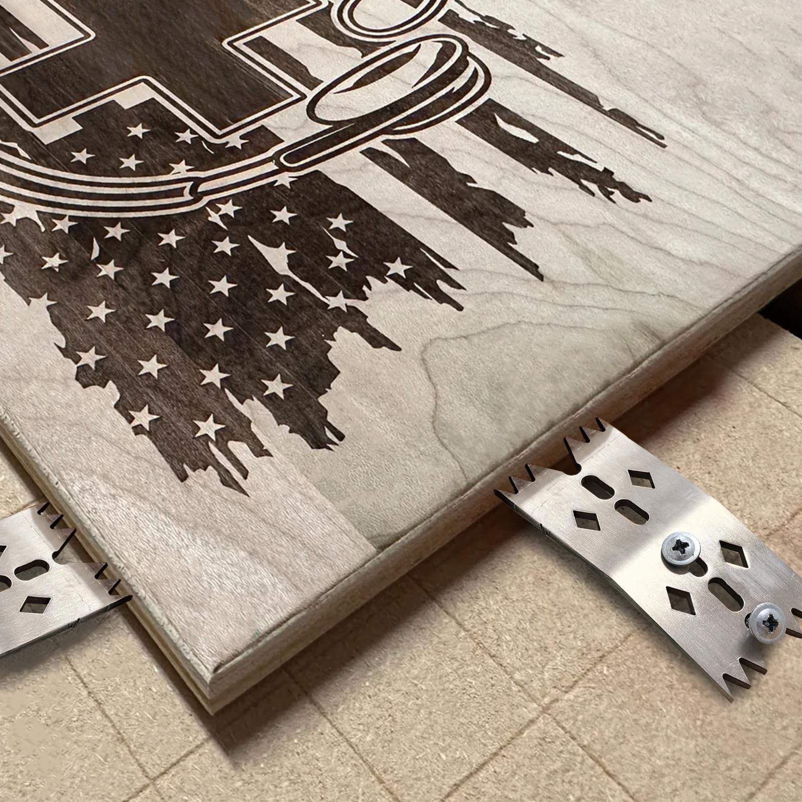 RIMLUFE bench-dogs-fixation setup enables quick, stable workholding mid-project.