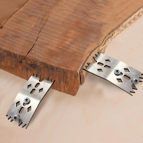 RIMLUFE slab-dogs-sharp-teeth shows strong grip on hardwoods during routing.