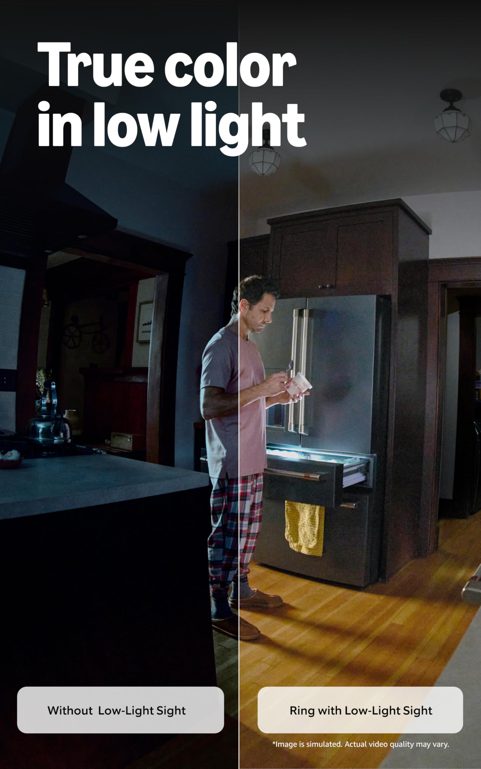 Ring Indoor Cam Plus Low-Light Sight preserves color in dim lighting