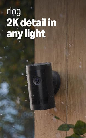 Ring Outdoor Cam Plus integrates with Alexa for voice-initiated monitoring.