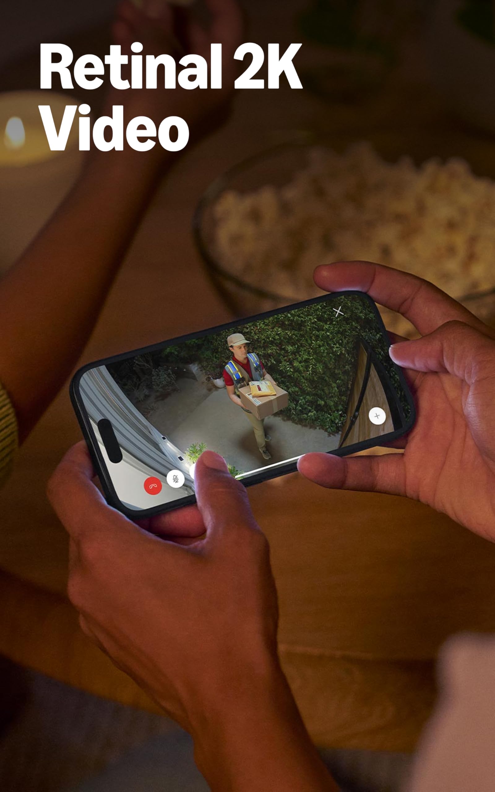 Ring Outdoor Cam Plus uses Ring Vision for sharp, reliable image clarity.