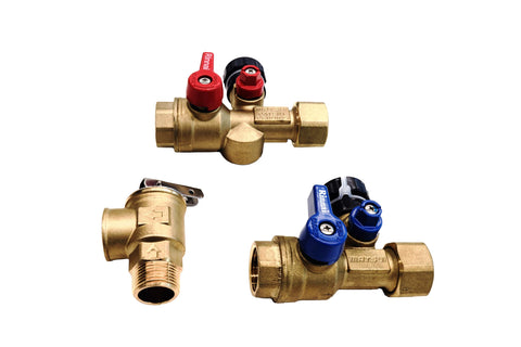 Rinnai MIVK-T-LW Matsui plumbing isolation valve kit ideal for easy tankless flushing and maintenance